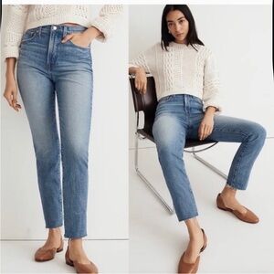 Madewell The Perfect Vintage Jean with a frayed hem size 25